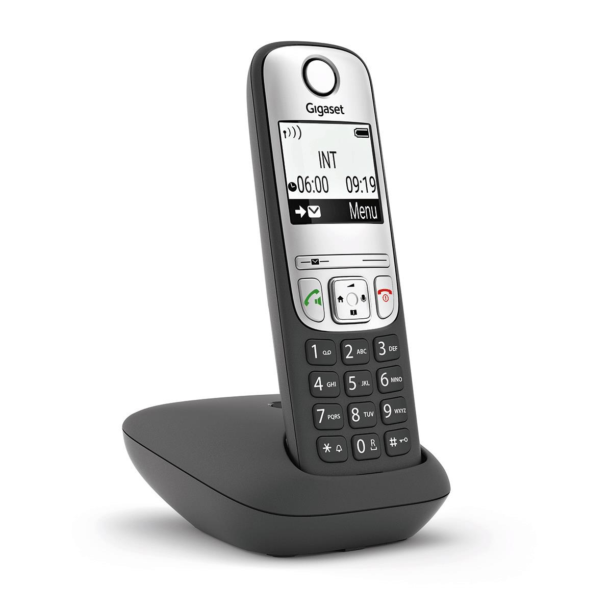 Teléfono inalámbrico Dect Gigaset A690 IBERIA, negro